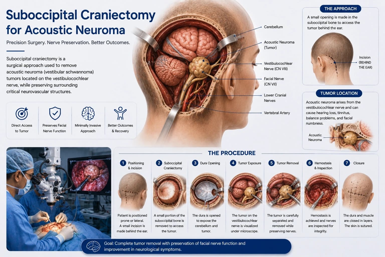 Suboccipital Craniectomy for Acoustic Neuroma
